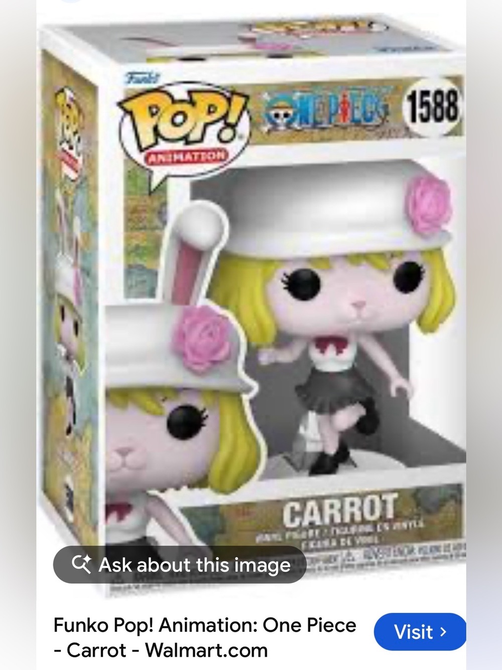 #3259**Funko Pop! Animation One Piece Carrot Vinyl Figure - White, Pink, Yellow